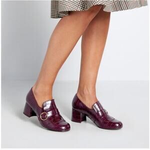 But Another Innocent Tale Heeled Buckle Loafers